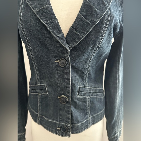 CAbi, Denim Blazer Jacket, Size Small - Picture 2 of 11